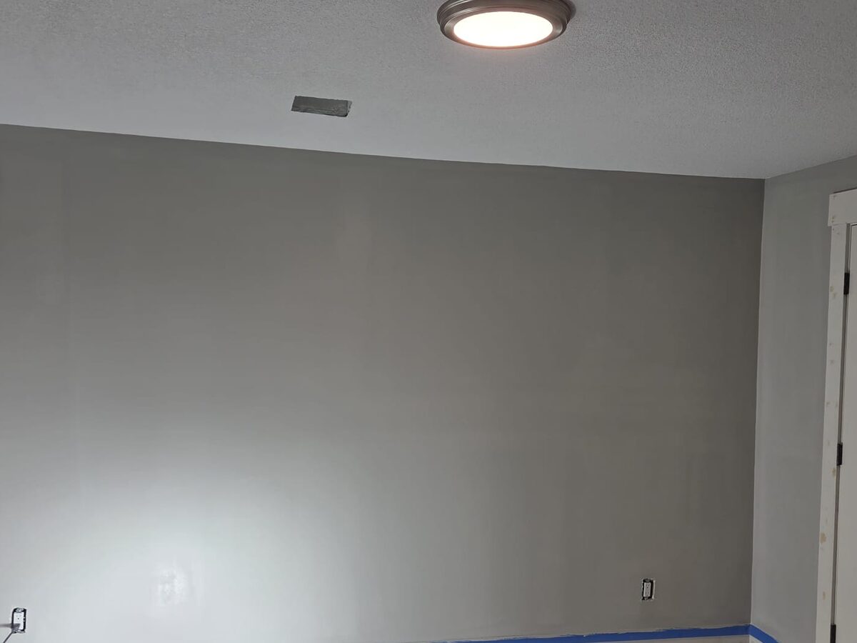 Pared residencial terminada
